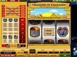 Treasures of Pharaohs 5 Line Slots